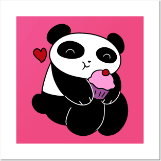 Panda Loves Cupcakes Posters and Art